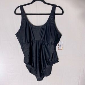 Lole Black One Piece Bathing Suit Swimsuit 16 NWT